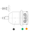 Rexroth A10FE-23 Serie Axialkolben-Hydraulikmotor A10FE23/52W-PCF10N00-SO726